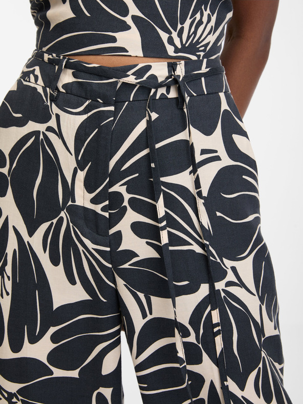 Orsay Crne ženske hlače s uzorkom ORSAY