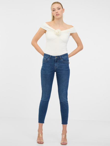 Orsay Krem ženska majica kratkih rukava sa aplikacijom ORSAY