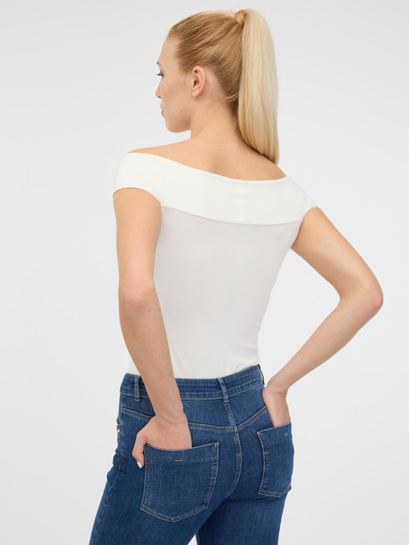 Orsay Krem ženska majica kratkih rukava sa aplikacijom ORSAY