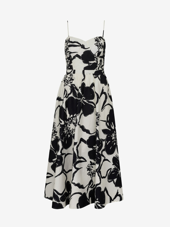 Orsay Crna ženska haljina s uzorkom ORSAY