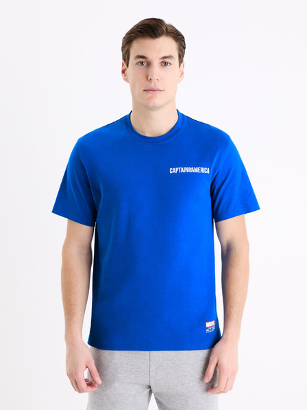Celio Plava muška majica s printom Celio Marvel Captain America