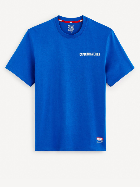 Celio Plava muška majica s printom Celio Marvel Captain America