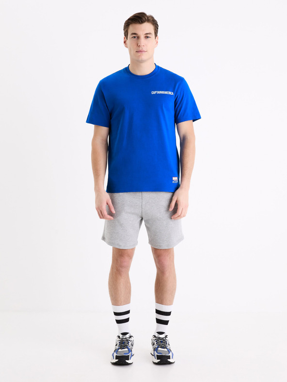 Celio Plava muška majica s printom Celio Marvel Captain America