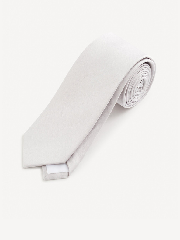 Celio Celio Gitiesatin svijetlo siva svilena kravata