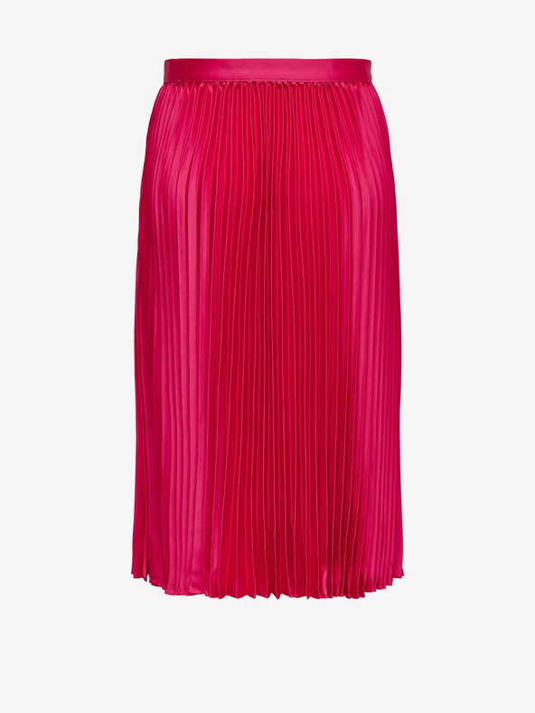 Jacqueline de Yong Tamnoružičasta ženska satenska plisirana midi suknja JDY Sarah