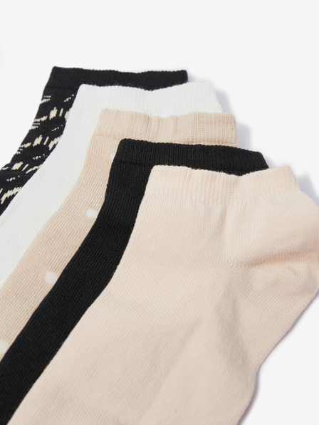 Orsay Set od pet pari ženskih čarapa u bijeloj, bež i crnoj boji ORSAY