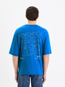 Celio Plava pamučna majica Celio Gesympa