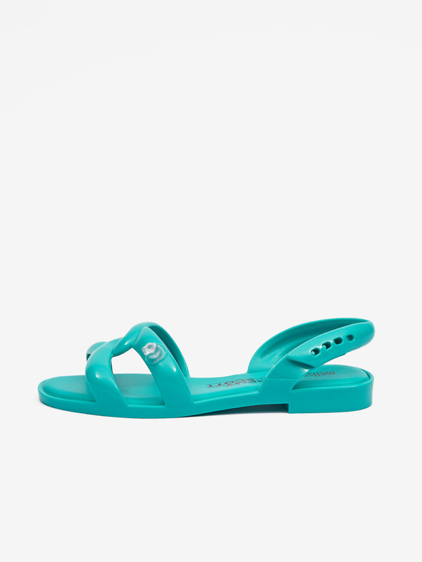 Melissa Melissa Tube Sandal + Jeremy Scott tirkizne ženske sandale