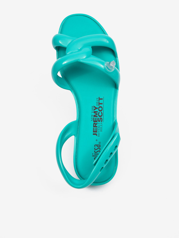Melissa Melissa Tube Sandal + Jeremy Scott tirkizne ženske sandale
