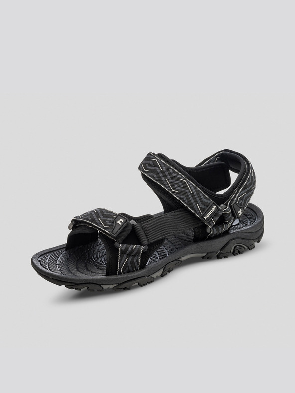 Hannah Sivo-crne muške vanjske sandale Hannah Belt