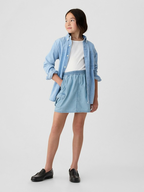 GAP Dječja traper cargo suknja GAP