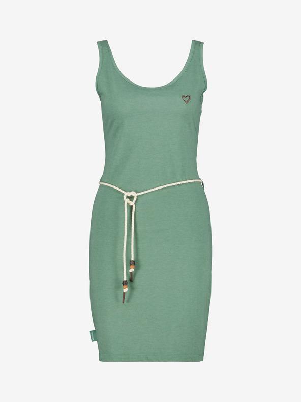 Alife and Kickin Alife and Kickin Jennifer zelena ženska kratka haljina na kravatu