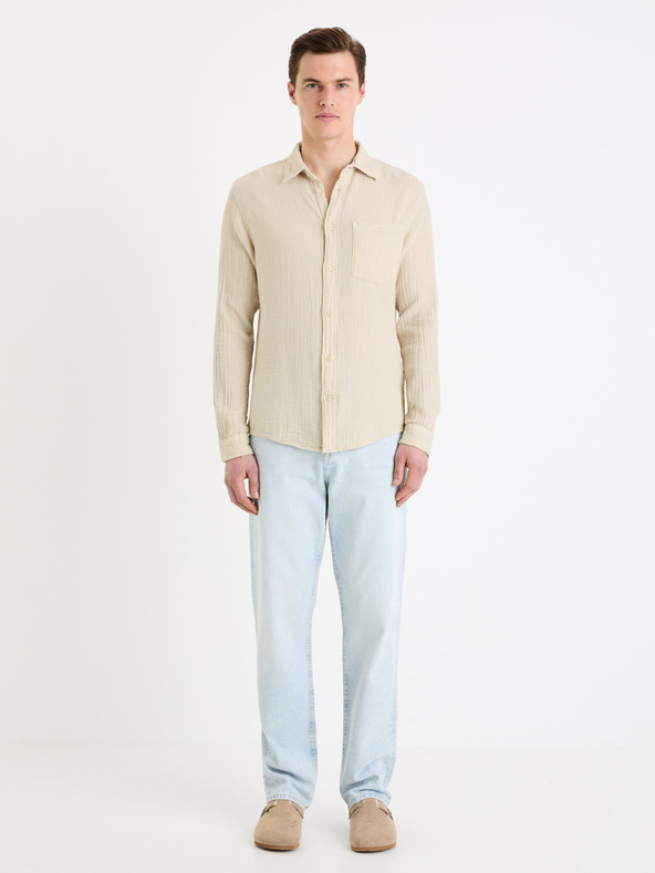 Celio Svijetloplave muške traperice Celio C15 ravne Fodroit 30