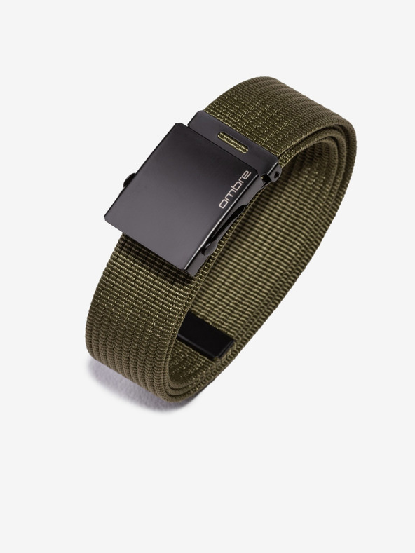 Ombre Clothing Muški platneni remen - zeleni A030