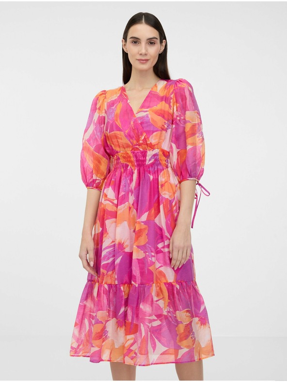 Orsay Tamno roza ženska midi haljina ORSAY