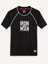 Celio Celio Marvel Iron Man crna muška sportska majica kratkih rukava