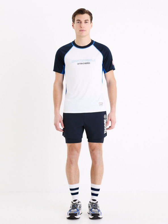 Celio Celio Marvel Captain America bijela muška sportska majica