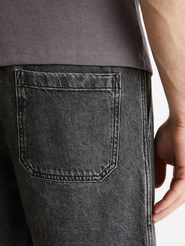 Celio Celia Domalobm4 Crne muške traper kratke hlače