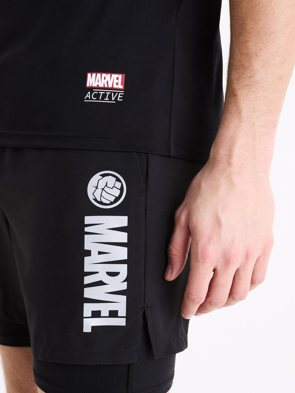 Celio Crne sportske kratke hlače Celio Marvel Hulk
