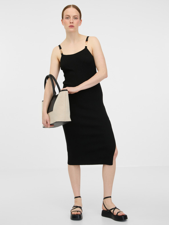 Orsay Crna ženska midi haljina ORSAY