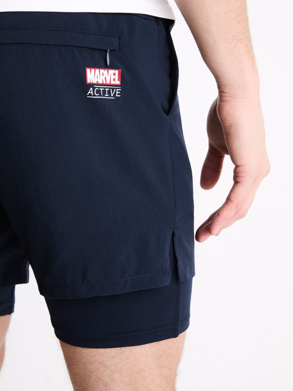 Celio Celio Marvel Captain America tamnoplave sportske kratke hlače