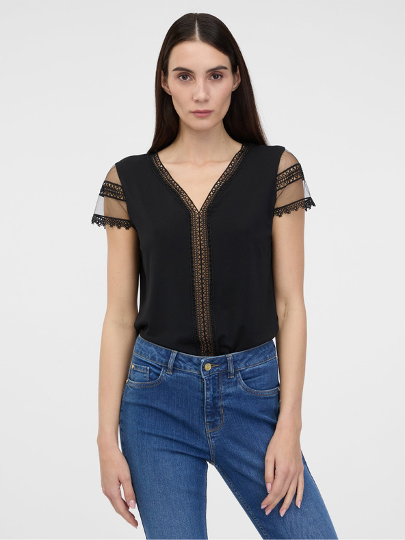 Orsay Crna ženska majica kratkih rukava ORSAY