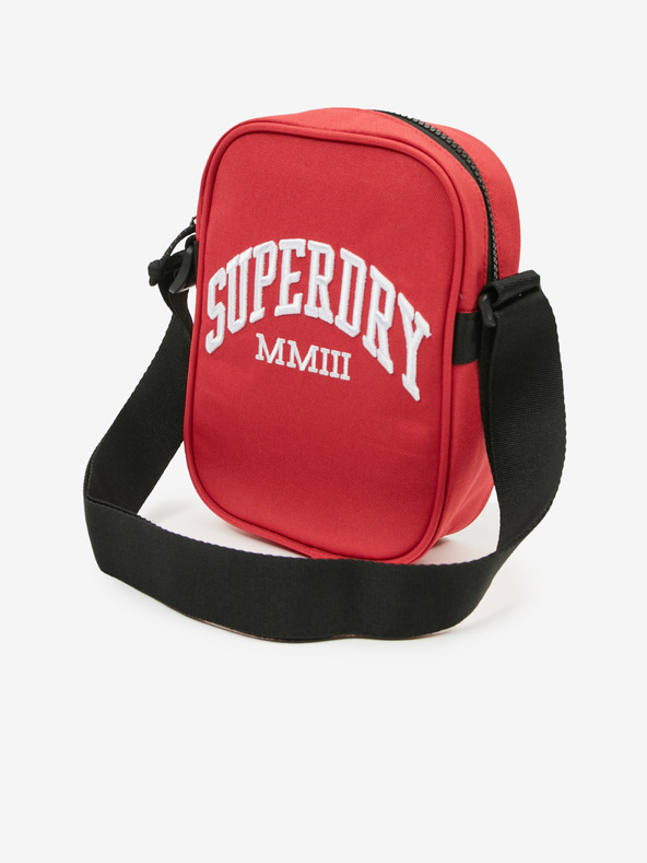 SuperDry Crvena muška mala torba preko ramena s natpisom Superdry Side Bag