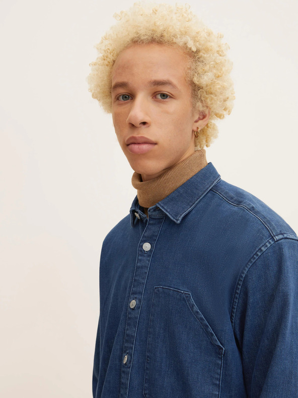 Tom Tailor Denim Tom Tailor Denim plava muška traper košulja