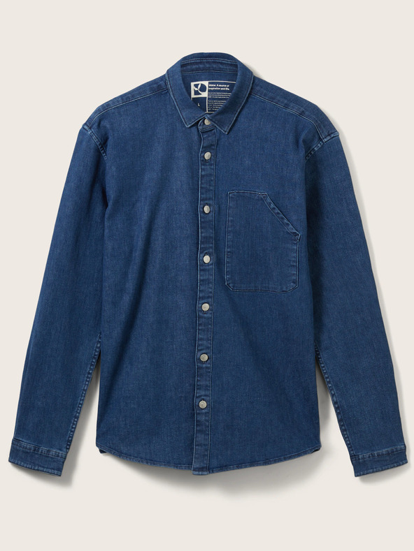 Tom Tailor Denim Tom Tailor Denim plava muška traper košulja