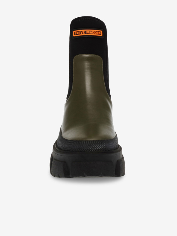 Steve Madden Steve Madden Triumphal Bootie crne i zelene ženske kožne chelsea čizme