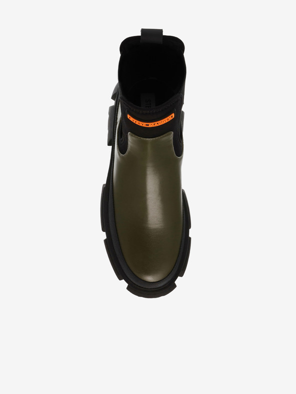 Steve Madden Steve Madden Triumphal Bootie crne i zelene ženske kožne chelsea čizme