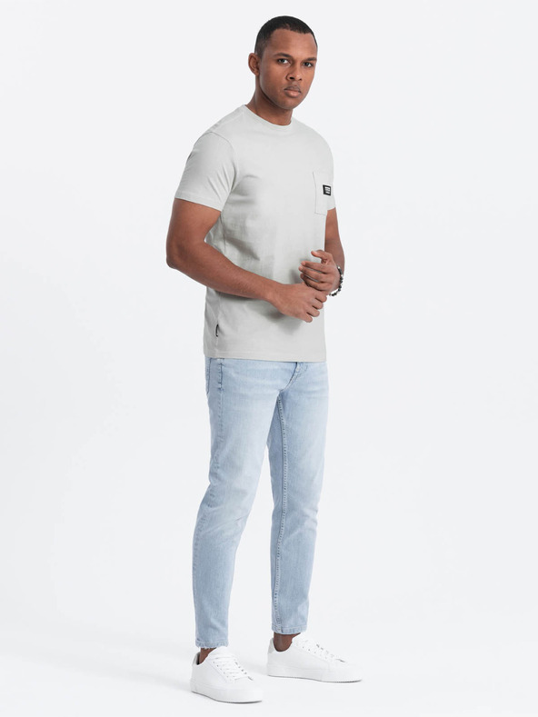 Ombre Clothing Muška ležerna majica s džepom Ombre Clothing zelena