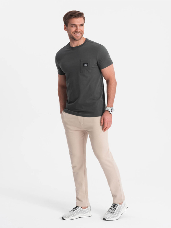 Ombre Clothing Muška ležerna majica s džepom Ombre Clothing zelena