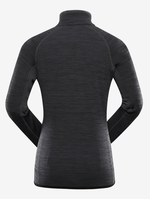 ALPINE PRO Crni ženski brzosušeći sweatshirt s cool-dry Alpine Pro ONNECA