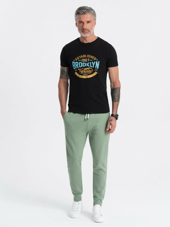 Ombre Clothing Zelene muške trenirke Ombre Clothing