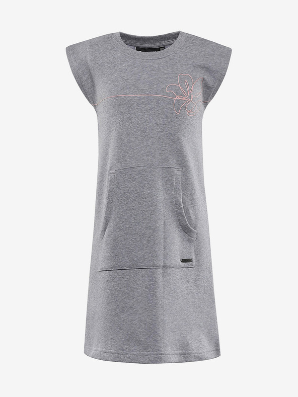 ALPINE PRO Siva haljina za djevojčice Alpine Pro HUDERO