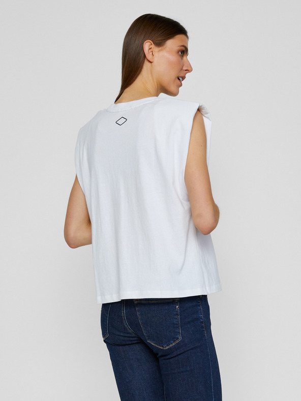 Replay Bijela ženska majica s Replay printom