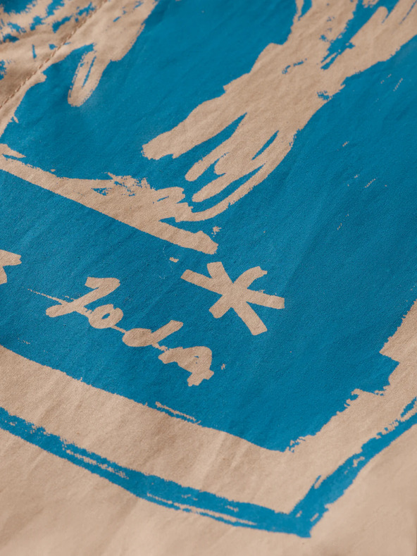 Scotch & Soda Bež muška košulja s printom Scotch & Soda