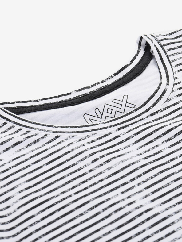 NAX Crna muška majica s uzorkom NAX Ovex