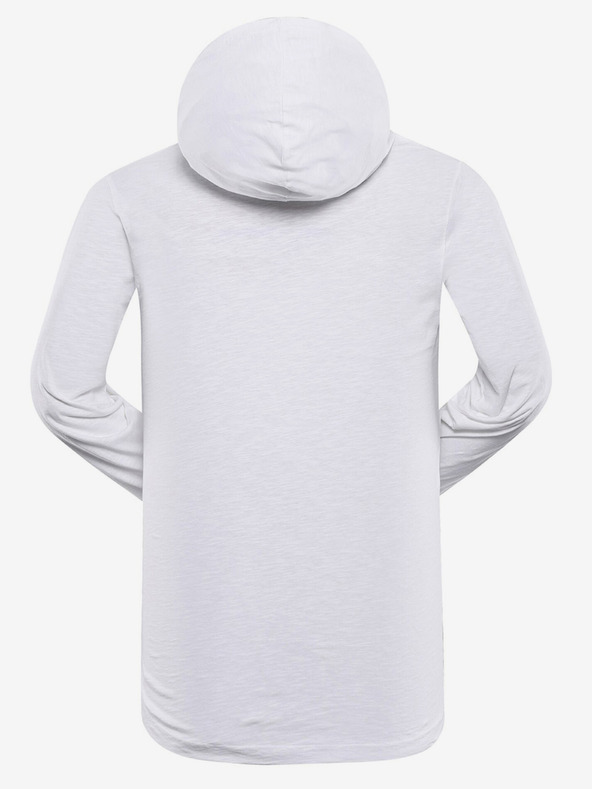 NAX Bijela muška majica s kapuljačom NAX Komer