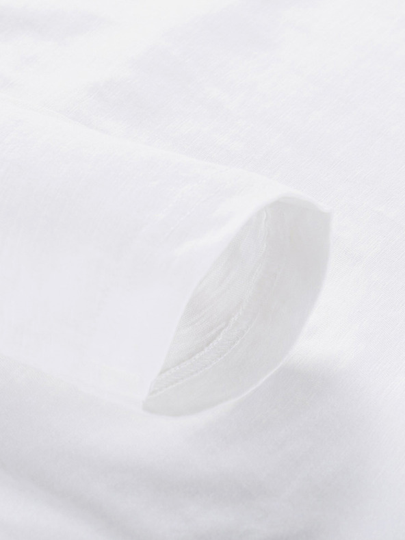 NAX Bijela muška majica s kapuljačom NAX Komer