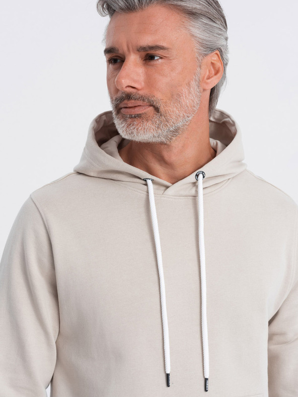 Ombre Clothing Ombre Clothing muška dukserica s kapuljačom bež boje