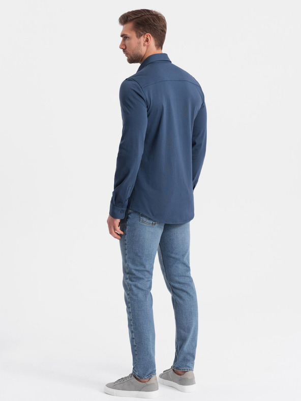 Ombre Clothing Plava ombre odjeća, muška majica od žerseja