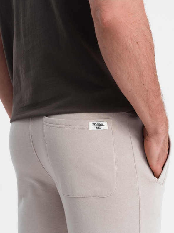 Ombre Clothing Bež muške trenirke Ombre Clothing