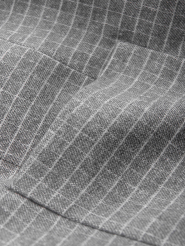 Ombre Clothing Sivi muški karirani sako s mješavinom vune Ombre Clothing