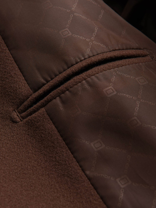 Ombre Clothing Smeđa muška jakna Ombre Clothing