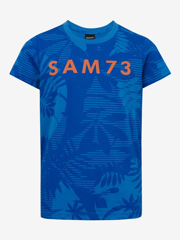 Sam 73 Plava majica s uzorkom SAM 73 Theodore za dječake