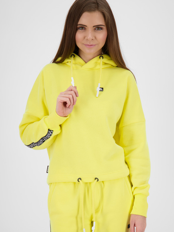 Alife and Kickin Alife and Kickin' žuta ženska majica s kapuljačom