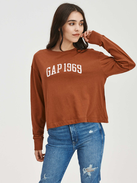 GAP Crop majica s logotipom Gap 1969 GAP
