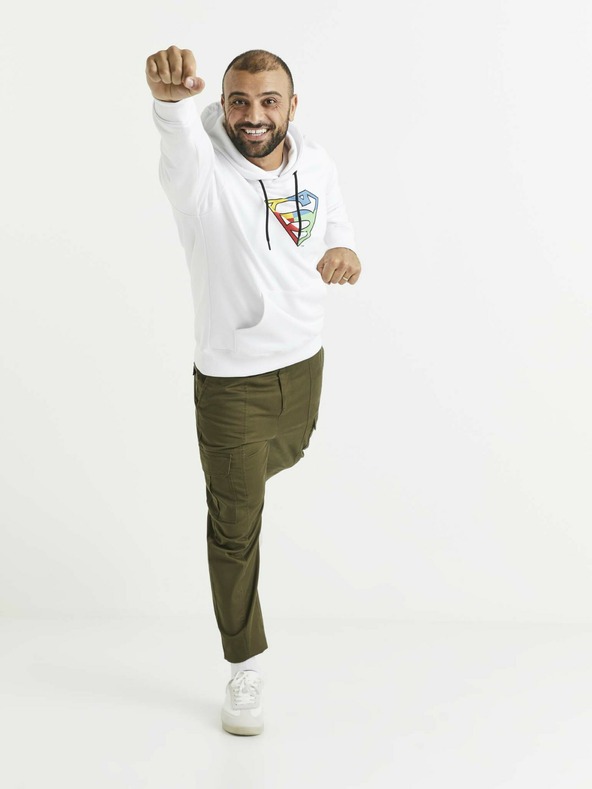 Celio Bijela muška majica s printom Celio Lvemansw